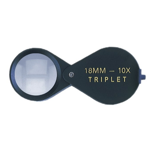 10x Triplet Loupe Black