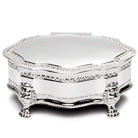 Louis Silver Plated Jewellery Box by WhiteHill
